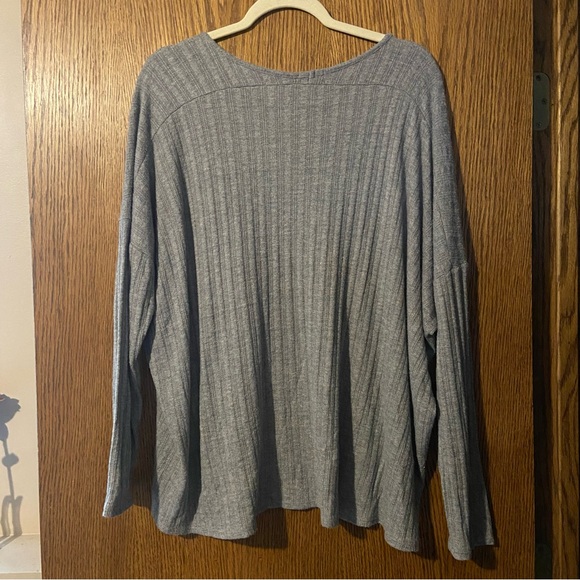 E. Luna Women’s Ribbed Waffle Knit Soft Cozy Sweater - Size 2X - Picture 3 of 12